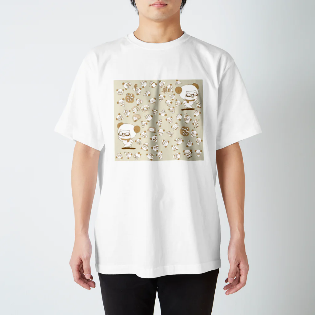 旅する#ひつじですの#ひつじです パニック スタンダードTシャツ