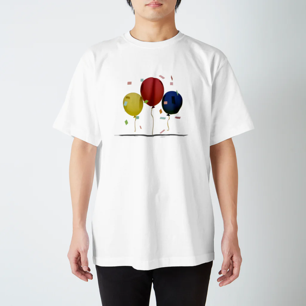 まぐろのPOPballoon Regular Fit T-Shirt