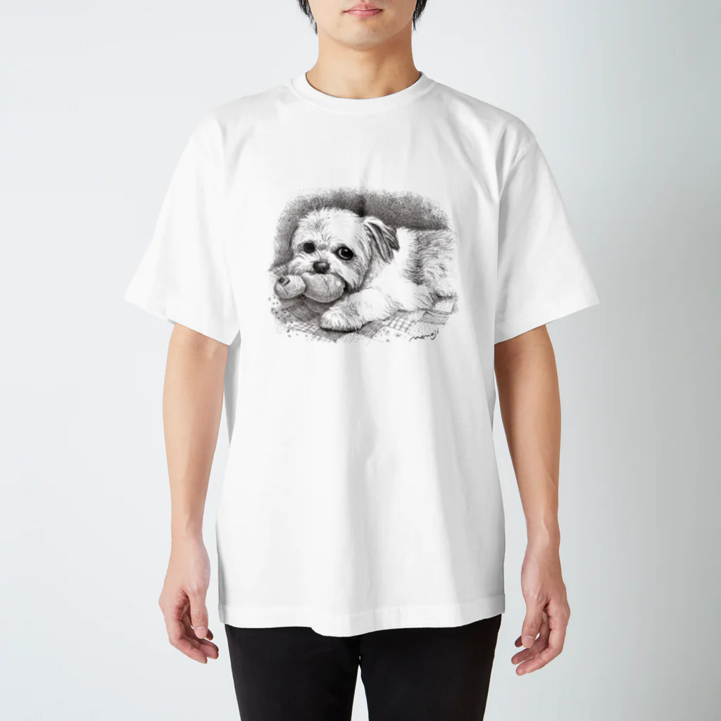 Momojiの犬画のえびす Regular Fit T-Shirt