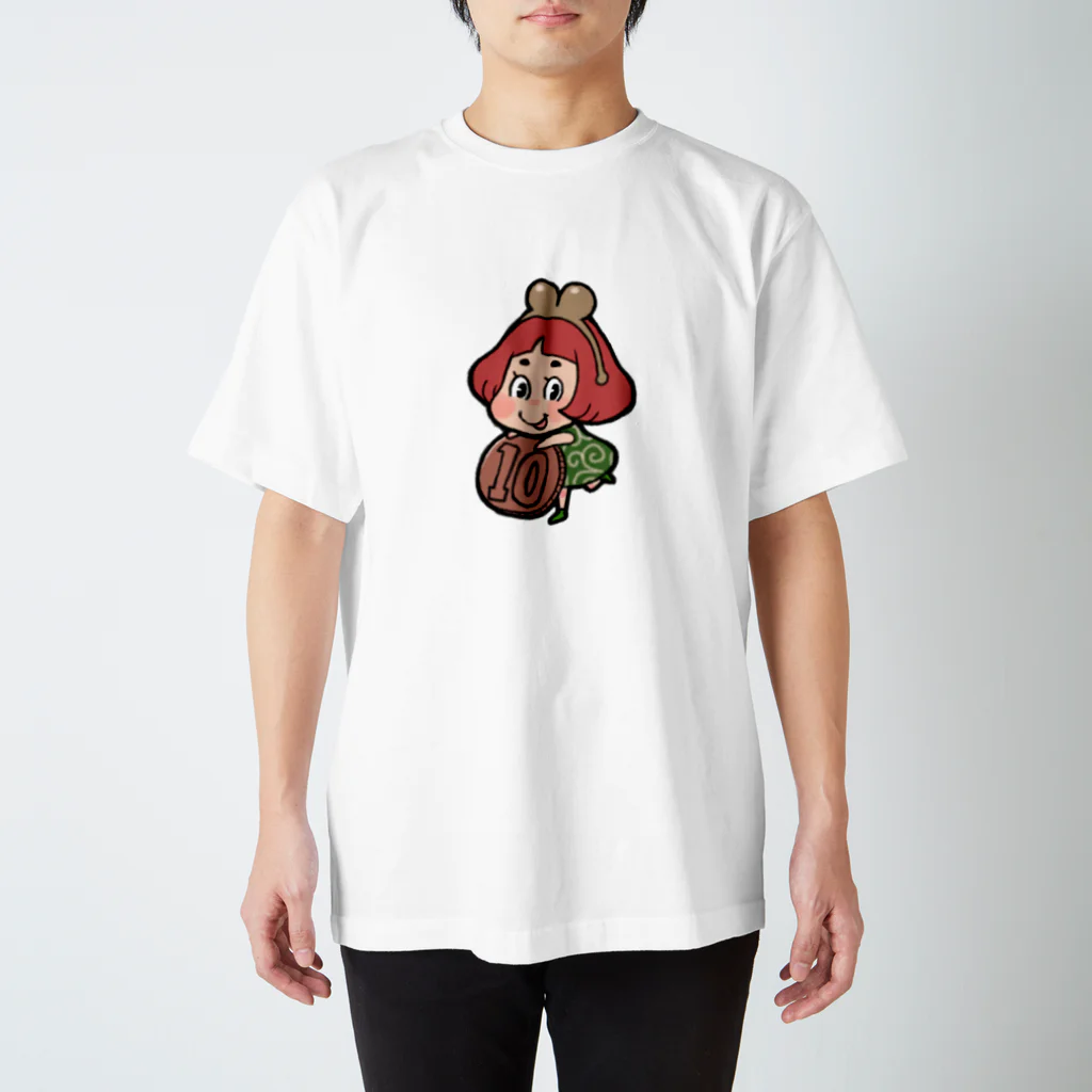 ヤマダタカエのガマグチ子 スタンダードTシャツ