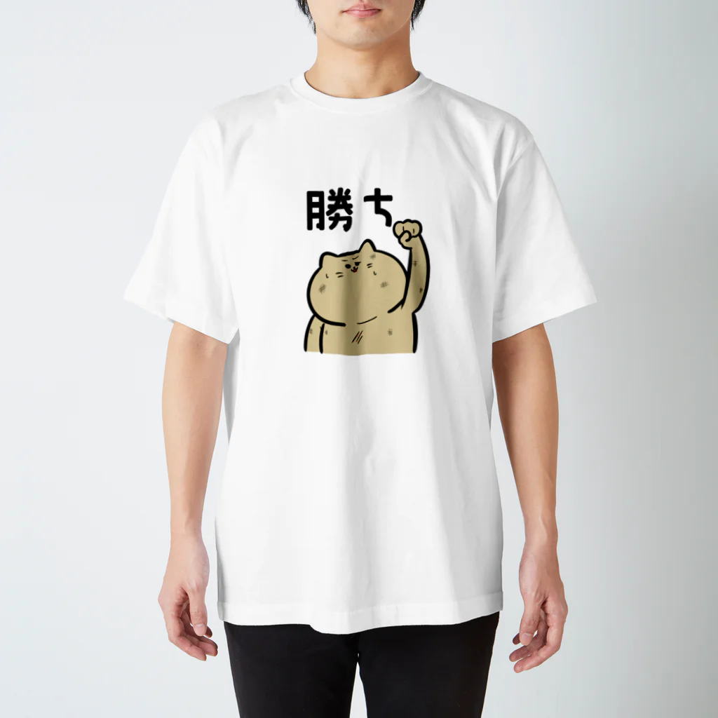 komTのカチネコ スタンダードTシャツ