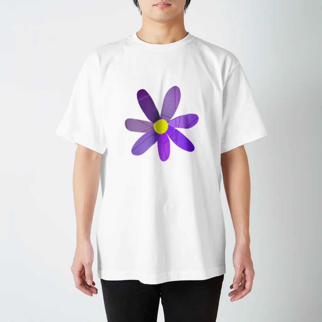 An-nyanの紫の花 Regular Fit T-Shirt