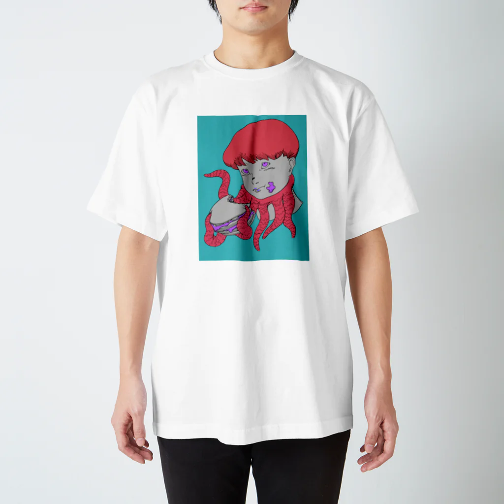 kama_yanのタコガール スタンダードTシャツ