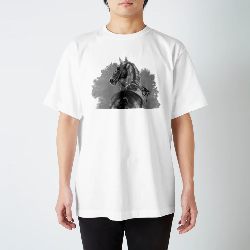 馬の絵の画家　斉藤いつみの馬の素描Tシャツ4 Regular Fit T-Shirt