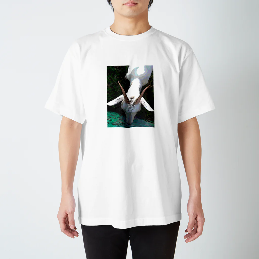 zakkaya 雑貨屋 孵 kaeruの山羊のつむじ Regular Fit T-Shirt