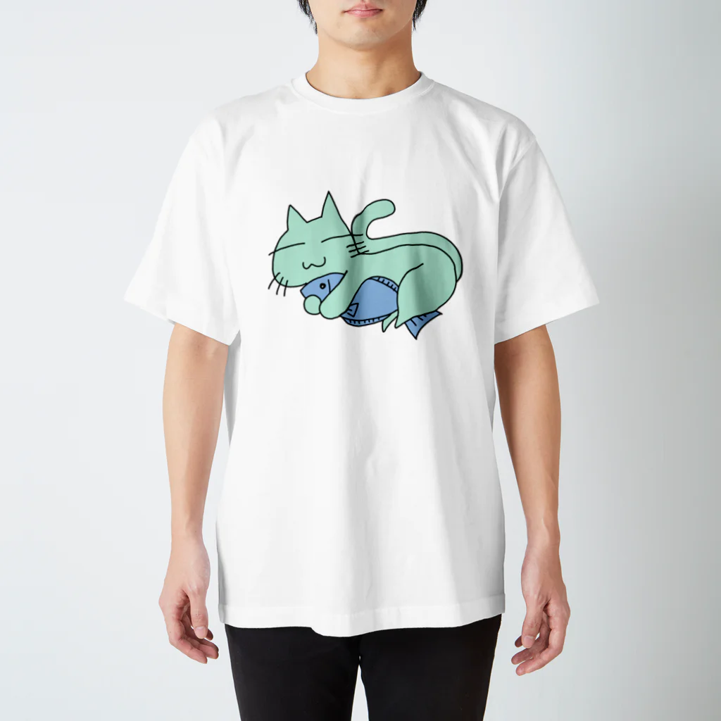 あおがえる。のさかなねこ Regular Fit T-Shirt