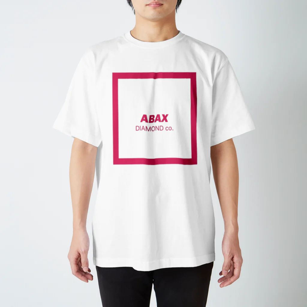 ABAX DIAMOND co.のABAX DIAMOND co. ピンクボックスピンクT スタンダードTシャツ