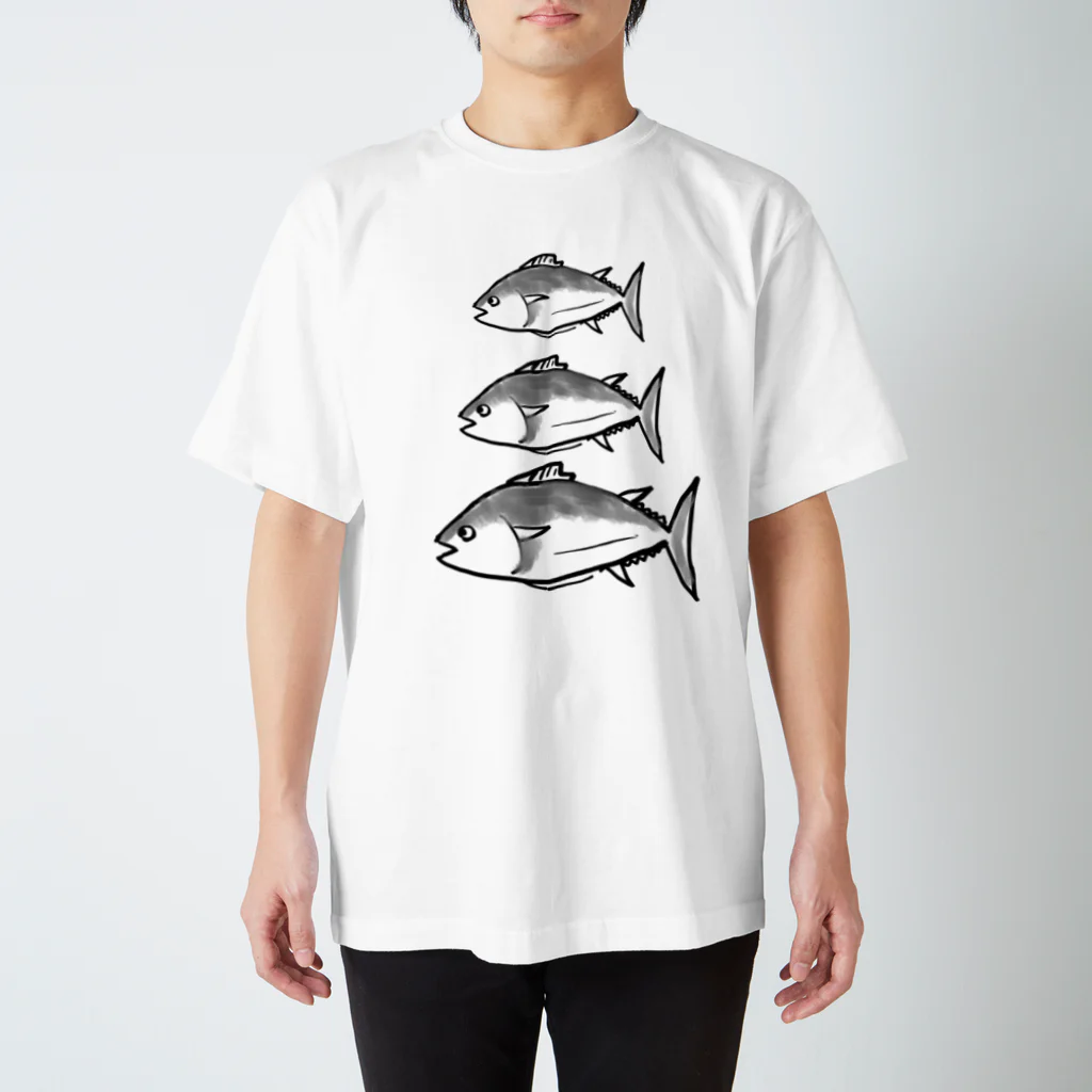 魚市場のとってもまぐろ スタンダードTシャツ