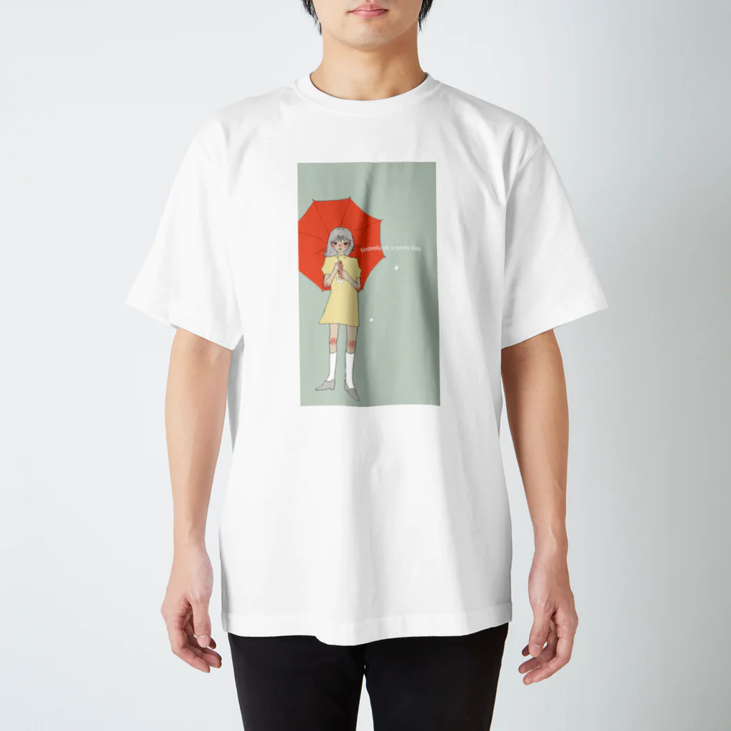 MAGUROの晴れと傘と女の子。 スタンダードTシャツ