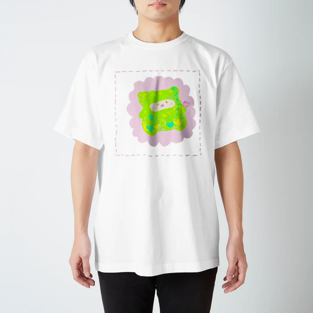 YaPonの８ちゃんお花 スタンダードTシャツ