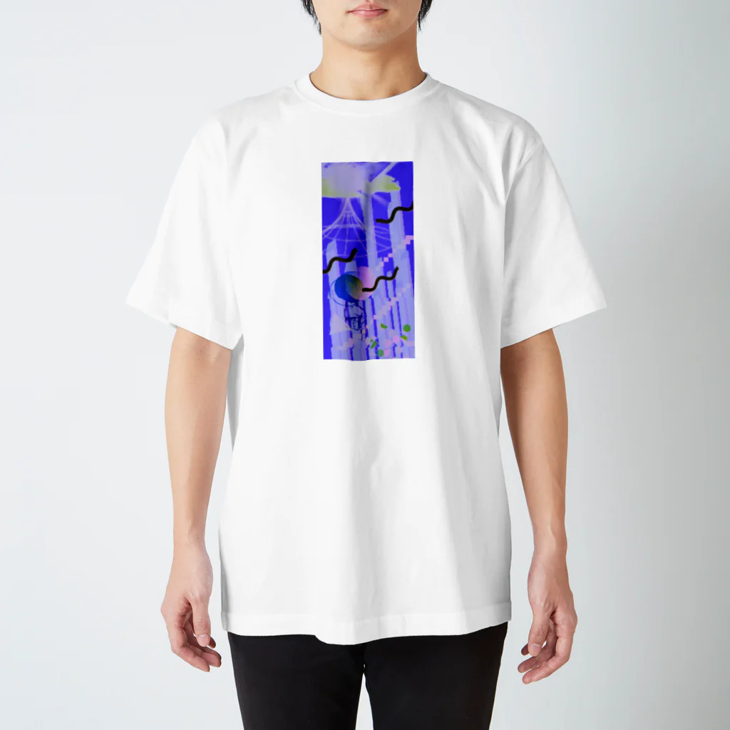 〰️➰わにゃ屋さん➰〰️のFall in digital wave スタンダードTシャツ