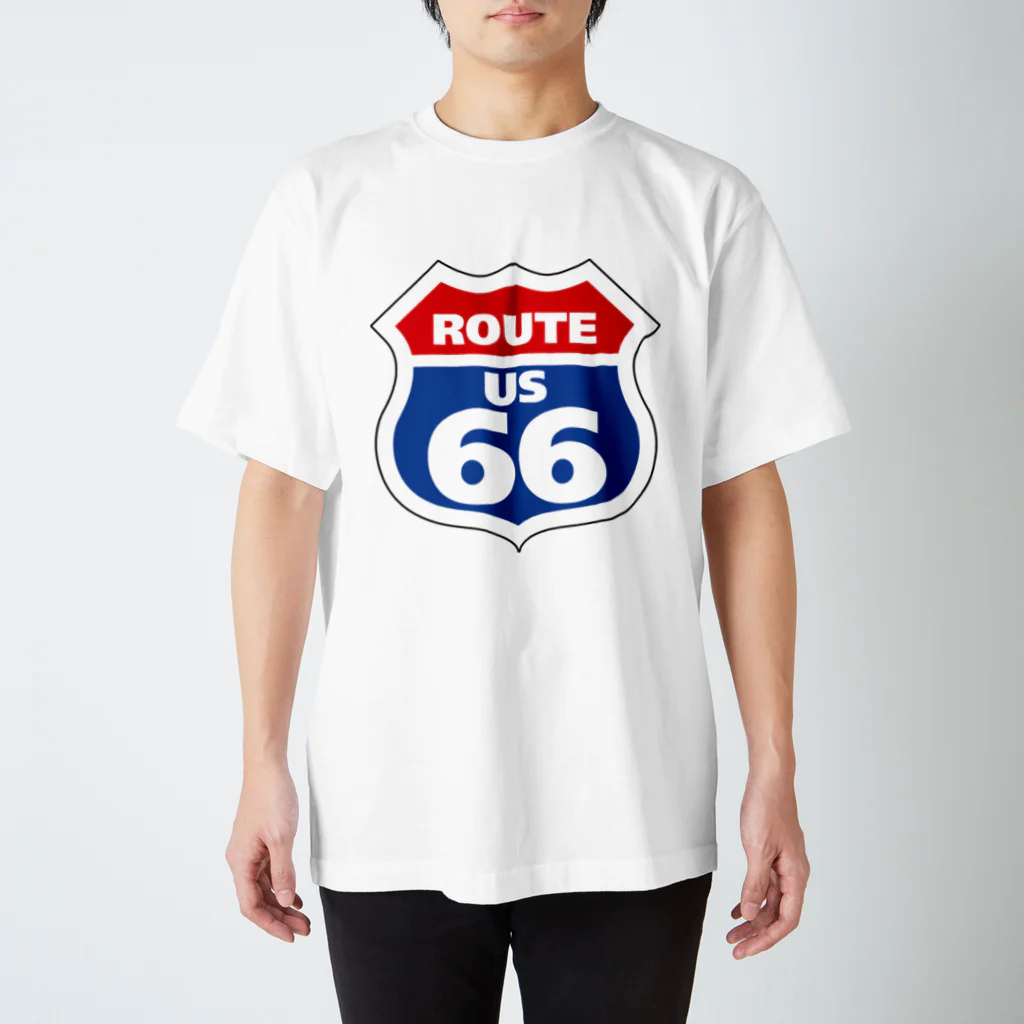 Puuun ShopのRoute66 ／ ルート66 スタンダードTシャツ