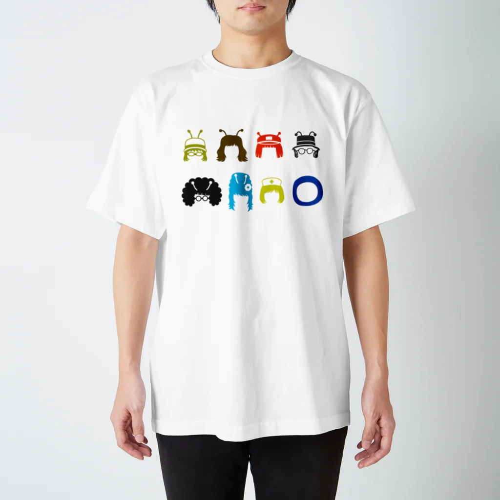 雑貨屋ヨコイマウの劇団どくんご「OUF!」 総天然色 スタンダードTシャツ