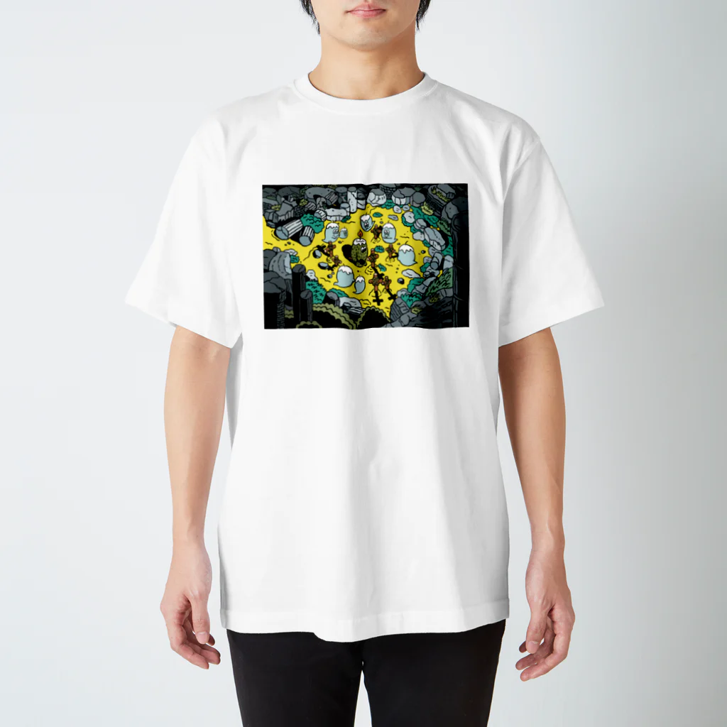 “Mosh's Exhibition“shopのCandle Mosh murder case 2 スタンダードTシャツ