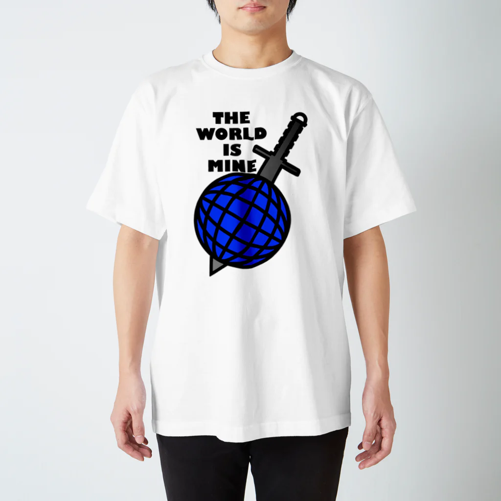 AURA_HYSTERICAのTHE_WORLD_IS_MINE Regular Fit T-Shirt