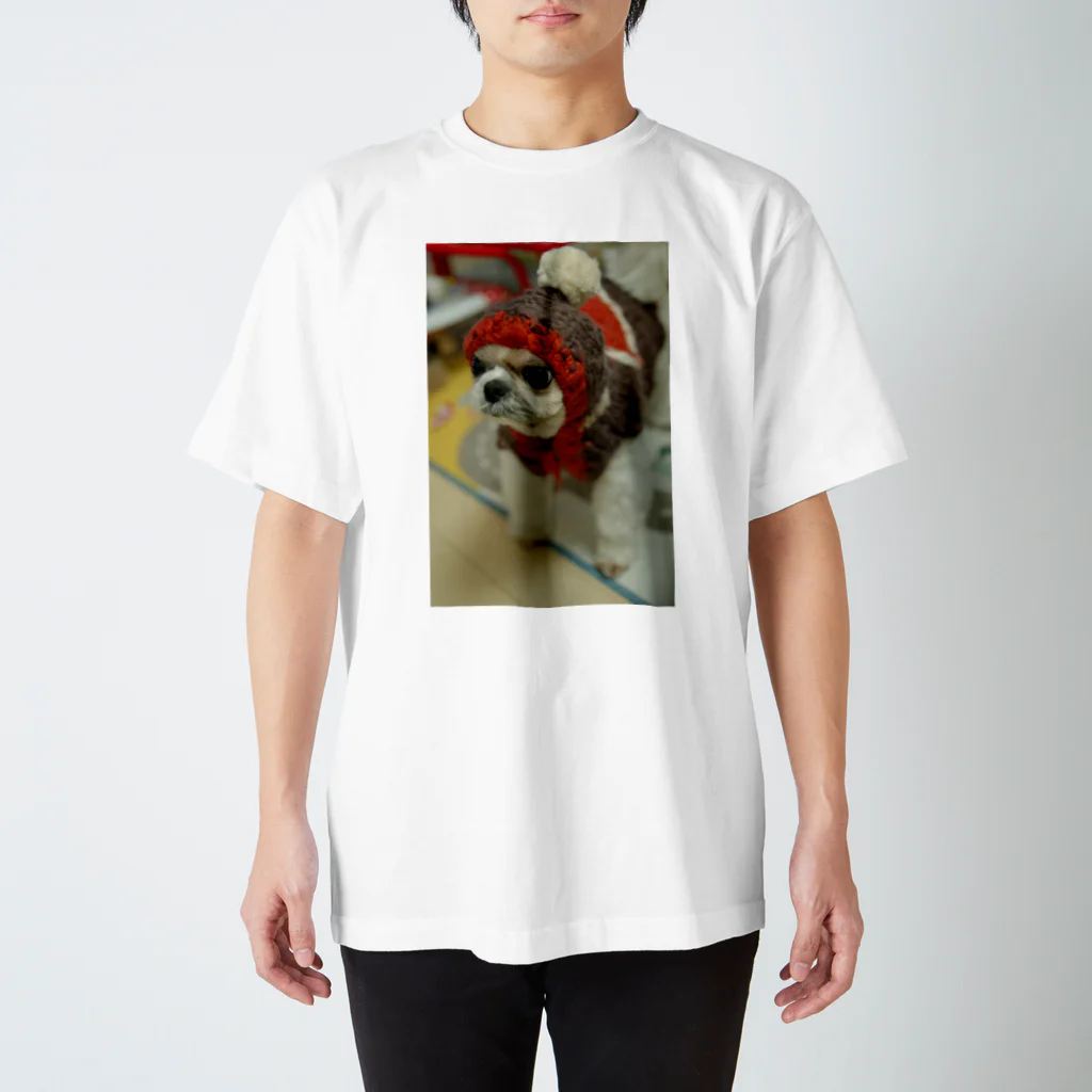 su-papaのかぶり犬 Regular Fit T-Shirt