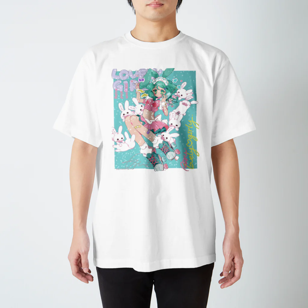 キウイ☆のラブリーガーリー ぎらぎらロールちゃん スタンダードTシャツ