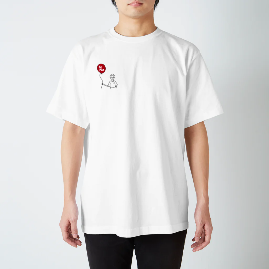 hinacodesuの風船ガール（レッドback&front） Regular Fit T-Shirt