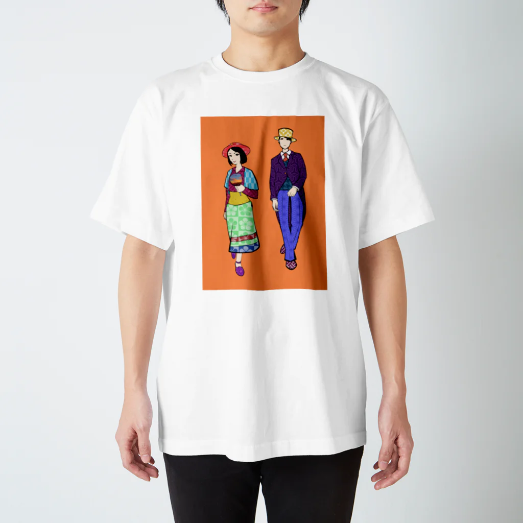 ぜらちないのモボ・モガ スタンダードTシャツ