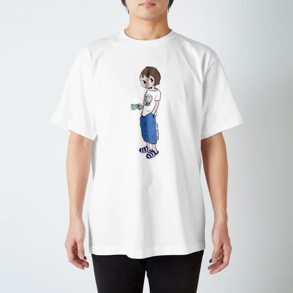 青木俊直のぼうがいっぽんTシャツ着てるちゃん スタンダードTシャツ