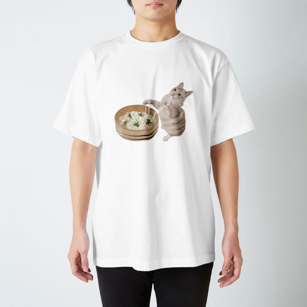 A Tのそうめん猫 Regular Fit T-Shirt