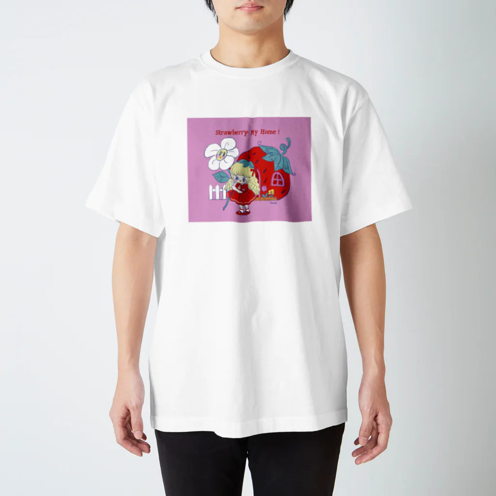 ちゃめっこまうすのいちごはうす Regular Fit T-Shirt