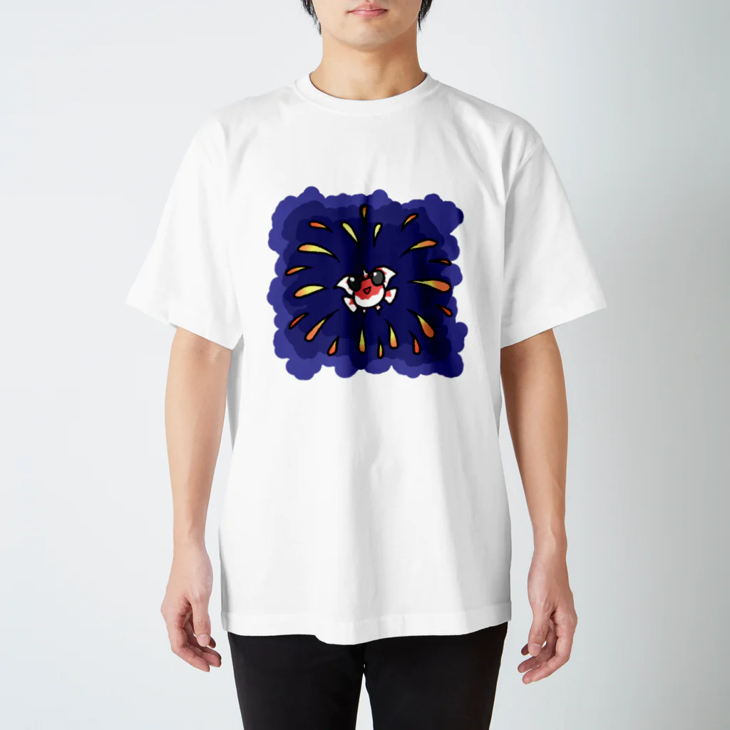 雨（ゆののお店）の金魚花火 スタンダードTシャツ