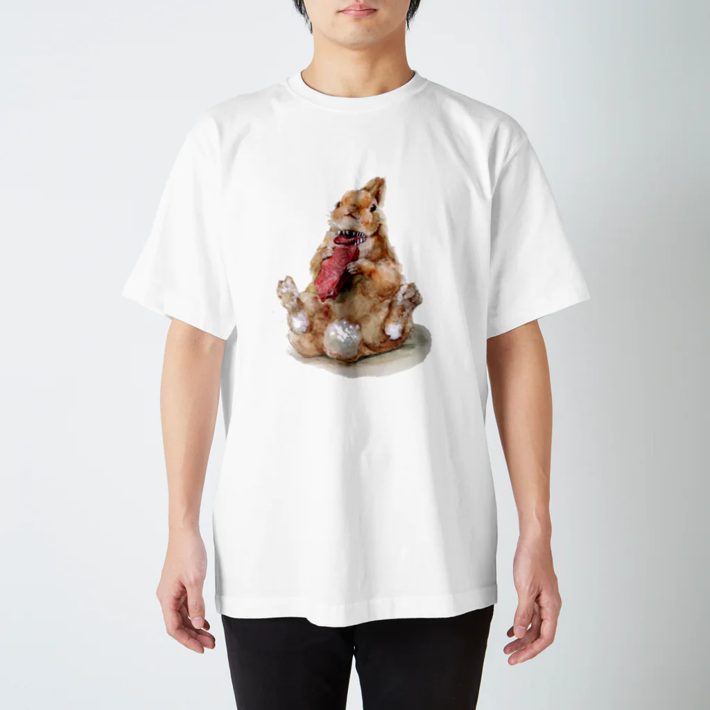 うさくら堂の肉食うさぎさん スタンダードTシャツ