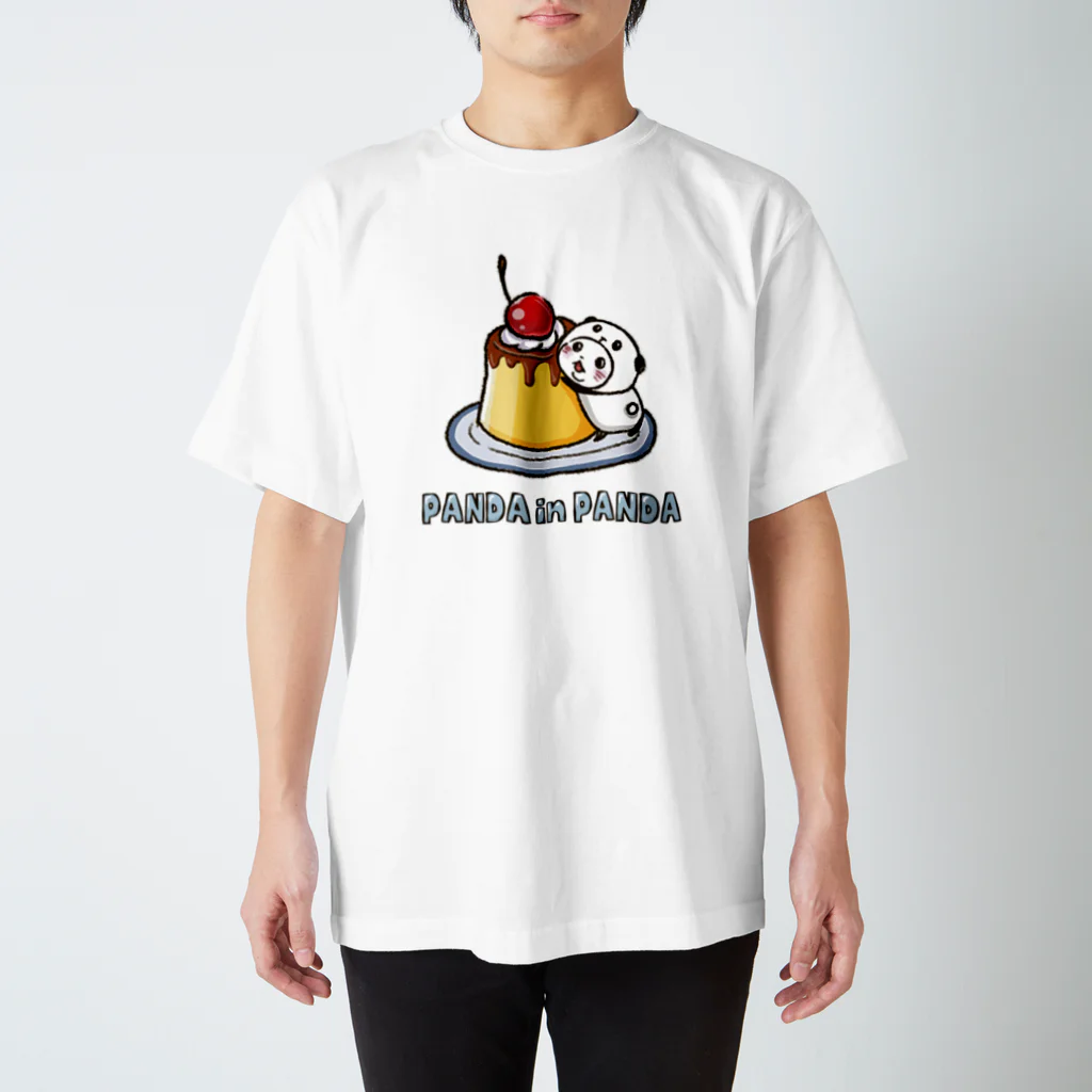 スパイシー千鶴のパンダinぱんだ(プリン) スタンダードTシャツ