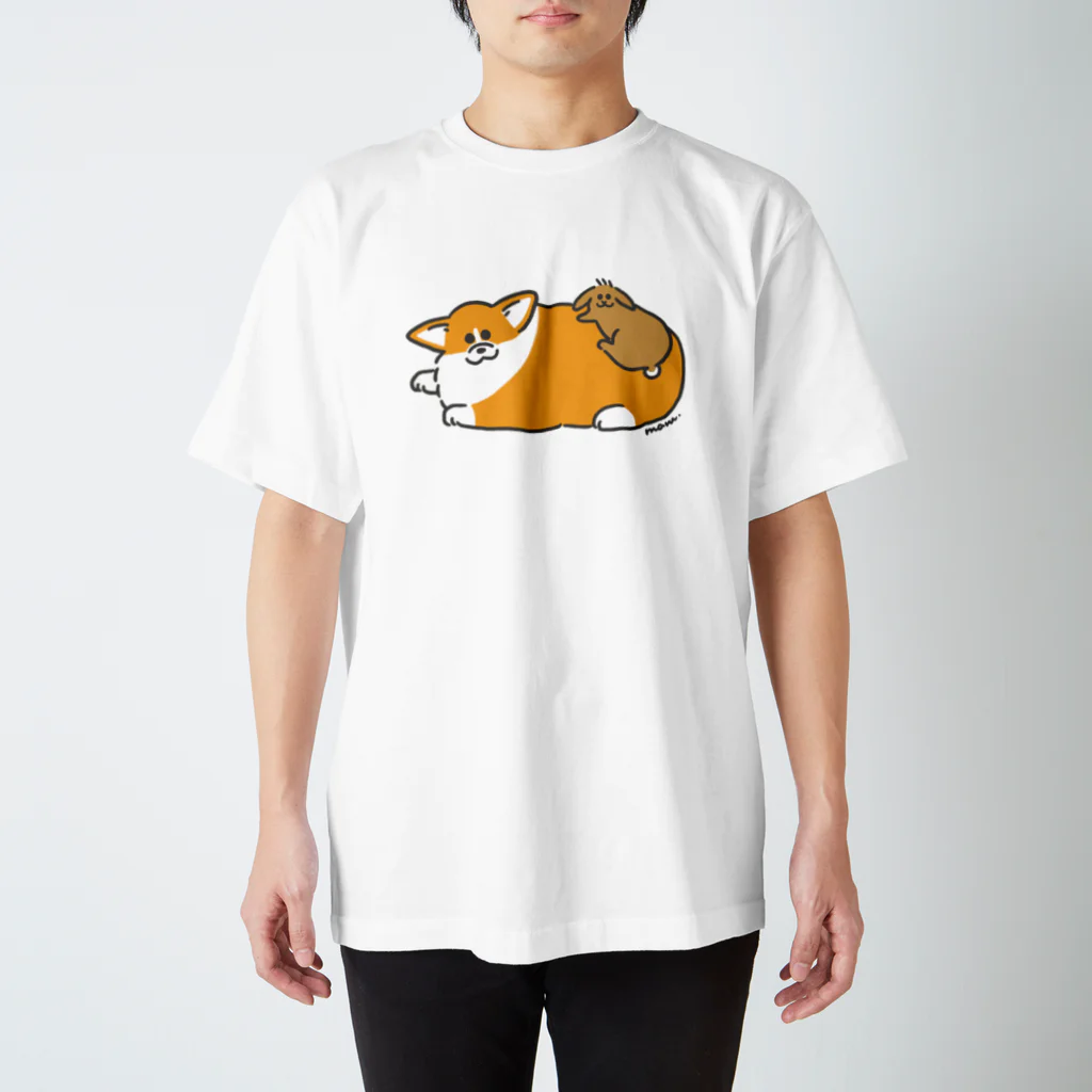 まるのコギちゃんとムギちゃん Regular Fit T-Shirt