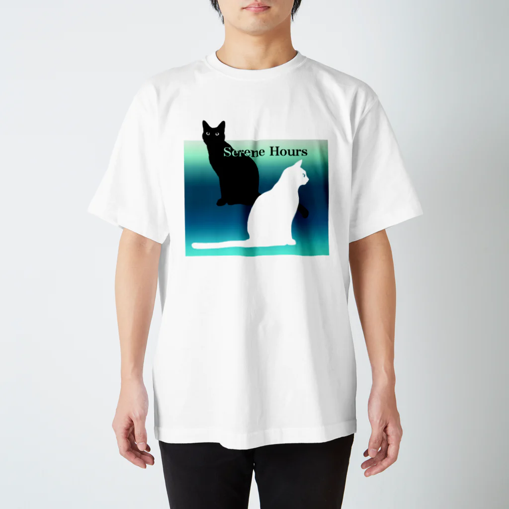 聞く耳ねこのお店のSerene Hours スタンダードTシャツ