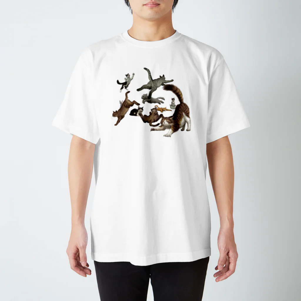 瞬くの店❤️の猫乱舞 Regular Fit T-Shirt
