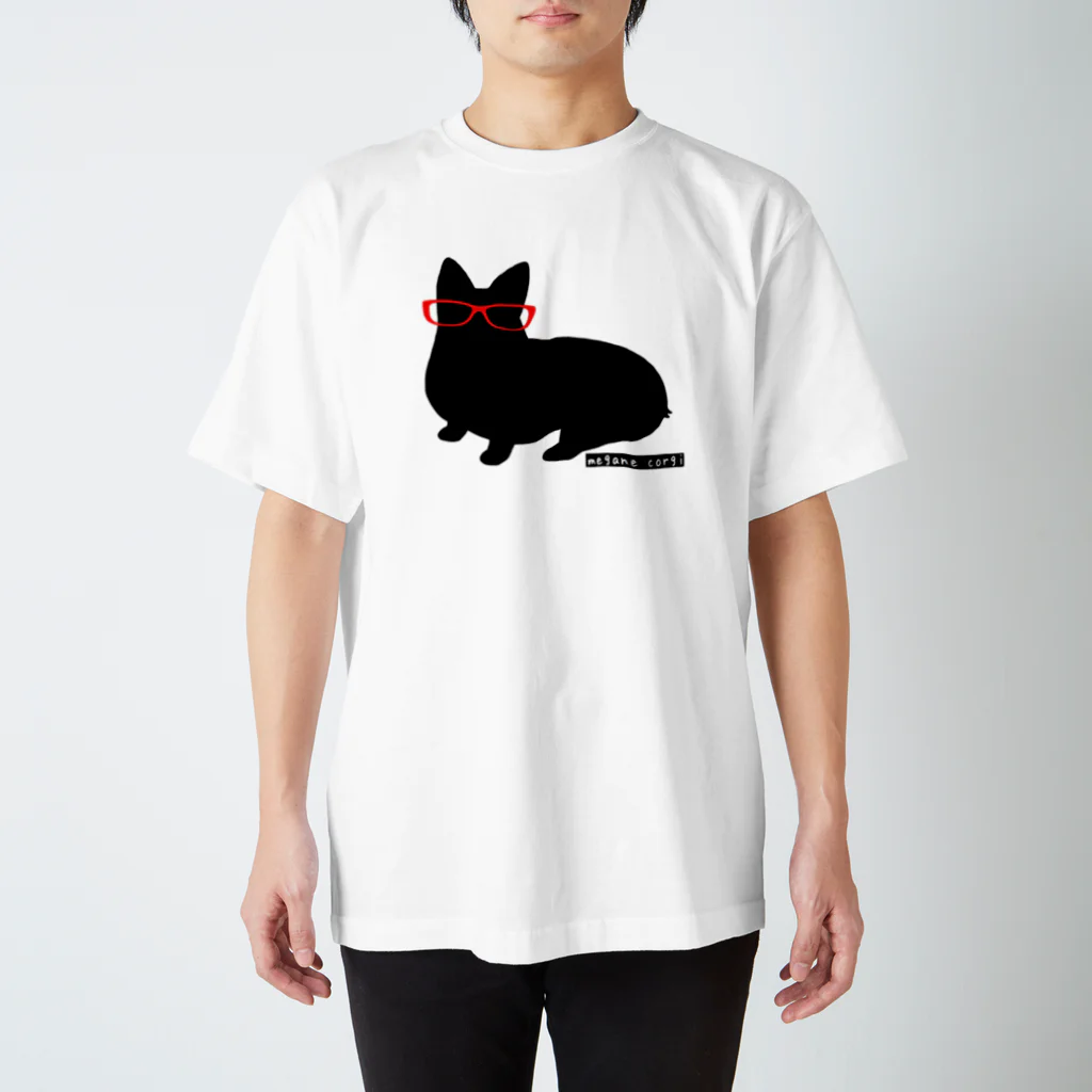 5corgisのmegane corgi スタンダードTシャツ