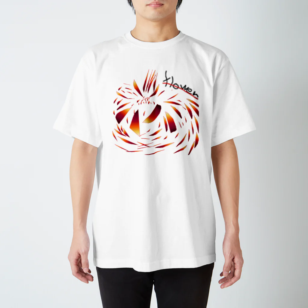 竹とりのおきなのflower Regular Fit T-Shirt