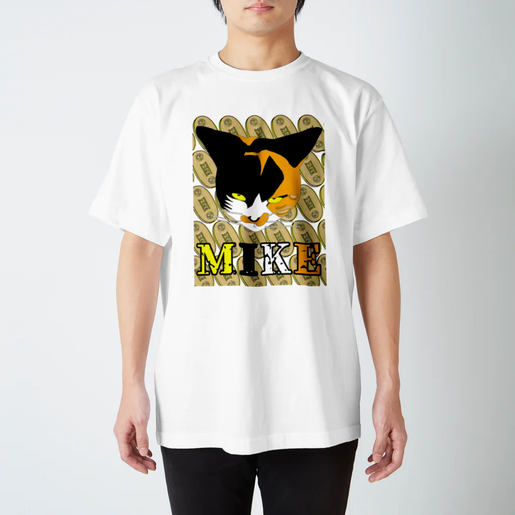 Tako＆Negi SUZURI支店の小判に猫 Regular Fit T-Shirt