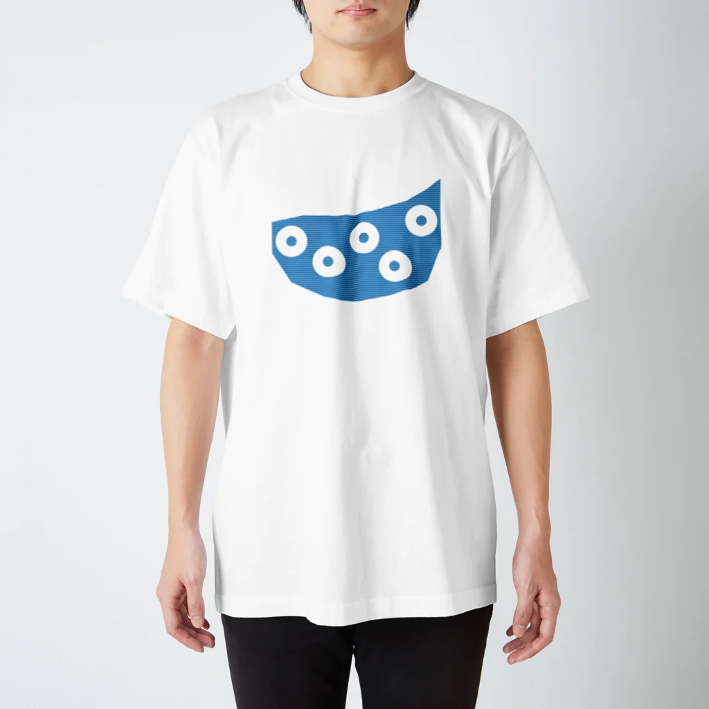 惑星どーなつのびびっと　ぶるー スタンダードTシャツ