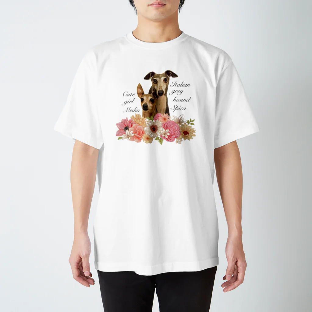 PITAPITAPAN2の花とスピメディ Regular Fit T-Shirt