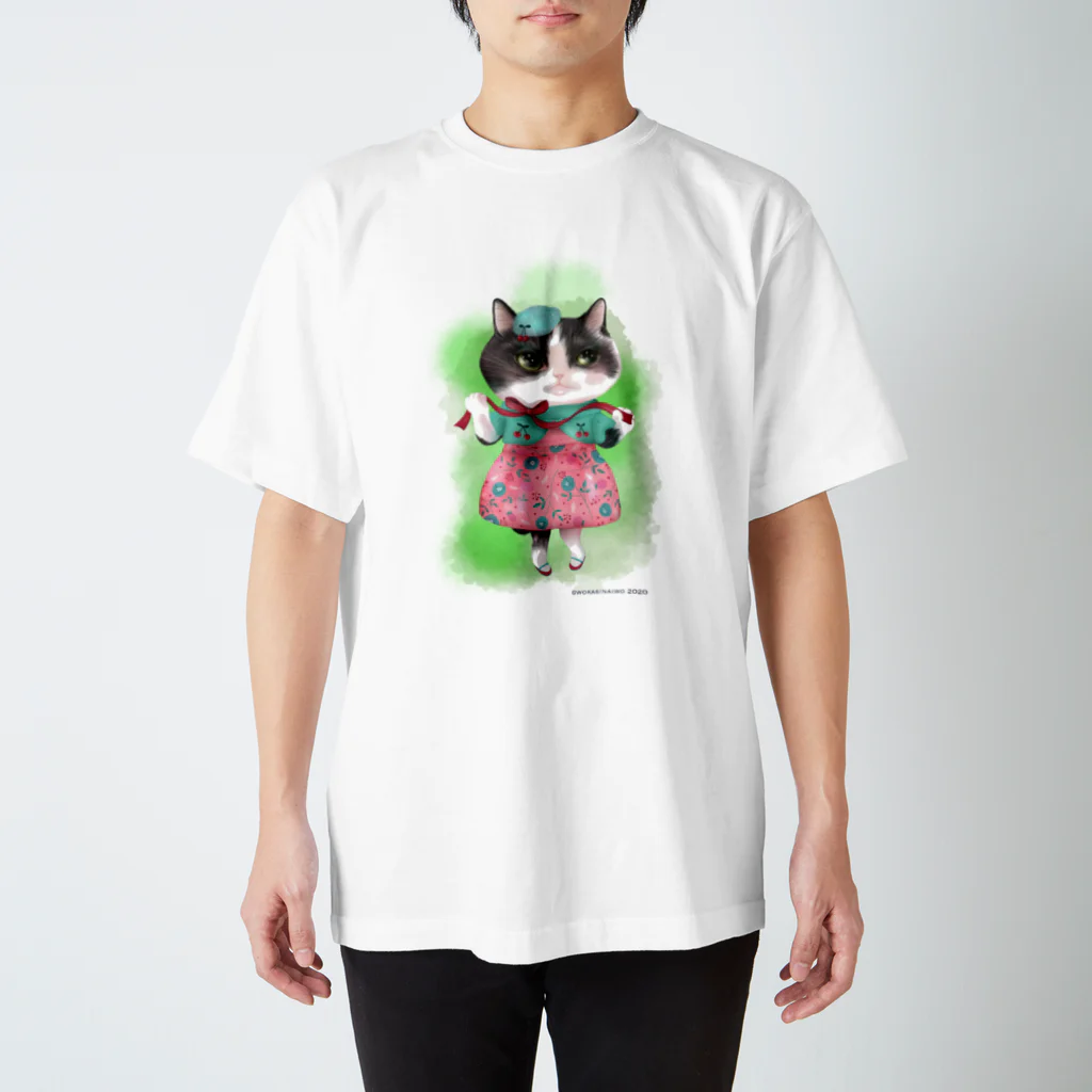 wokasinaiwoのリボンももちゃん Regular Fit T-Shirt