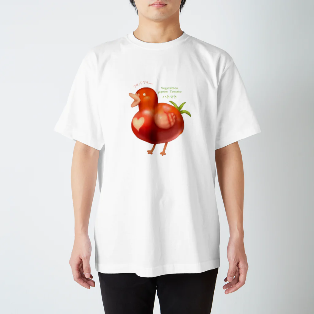 おやさい妖精さんの お店🌱のハトマト Regular Fit T-Shirt