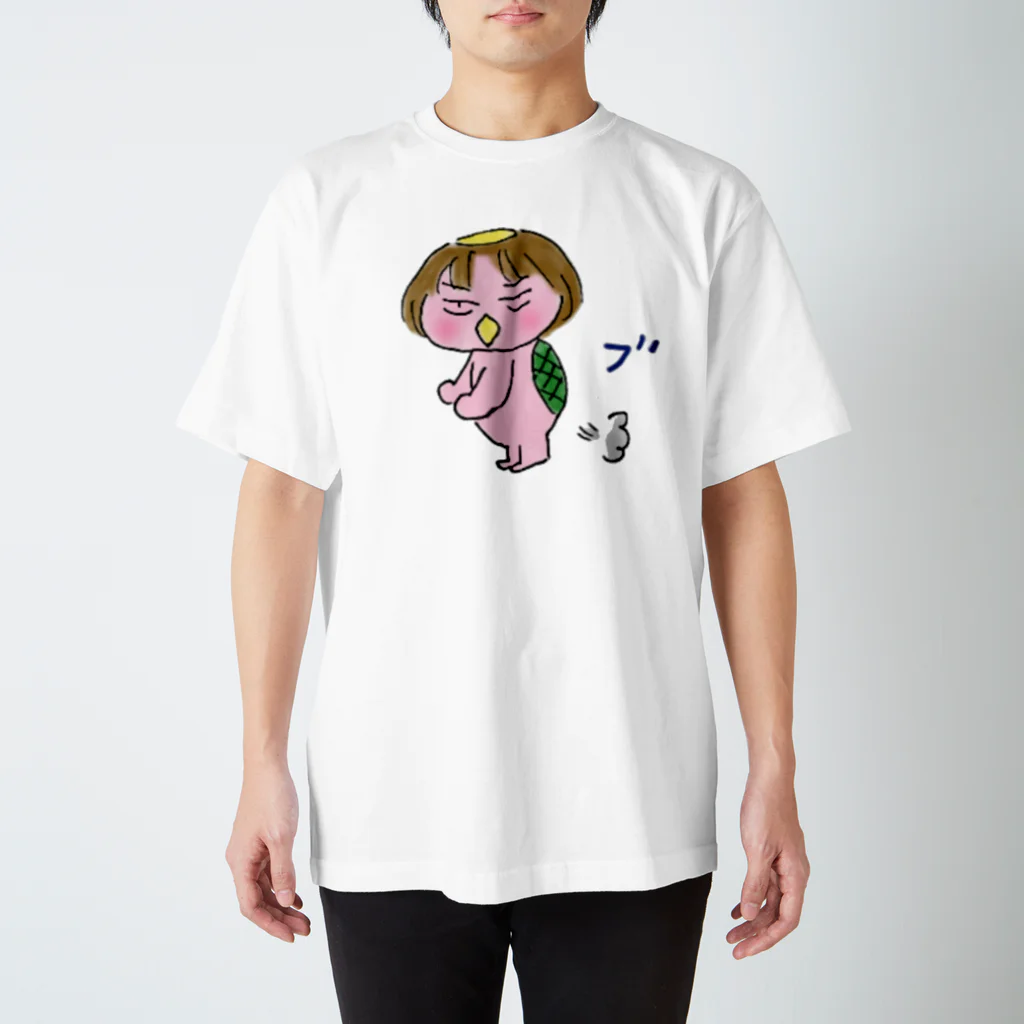 のはらのうたのピンクのかっぱちゃん スタンダードTシャツ