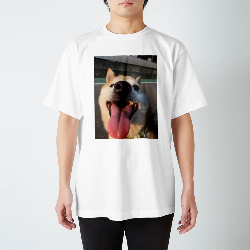 やまねっこ洋服店のゆかいな犬3Dシャツ 笑顔ver Regular Fit T-Shirt