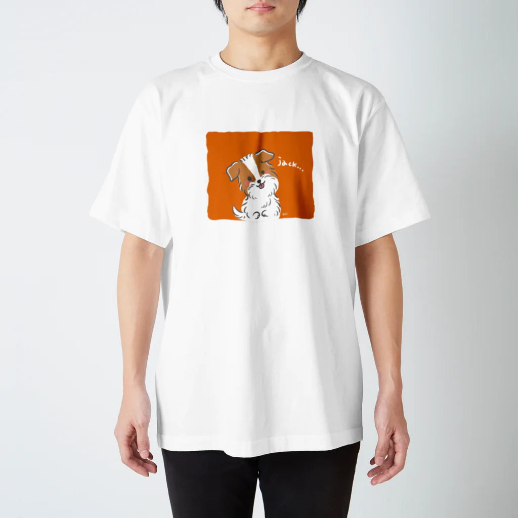 くろさわゆいのもふもふジャックラッセルテリア Regular Fit T-Shirt