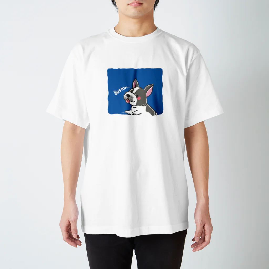 くろさわゆいのもふもふボストンテリア スタンダードTシャツ