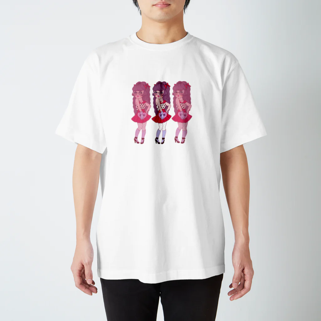 みつあみあさこのハーフツインテちゃん Regular Fit T-Shirt