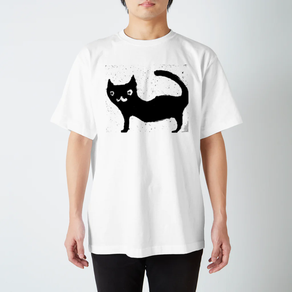 sugawara.no.utuwaの黒い猫 スタンダードTシャツ