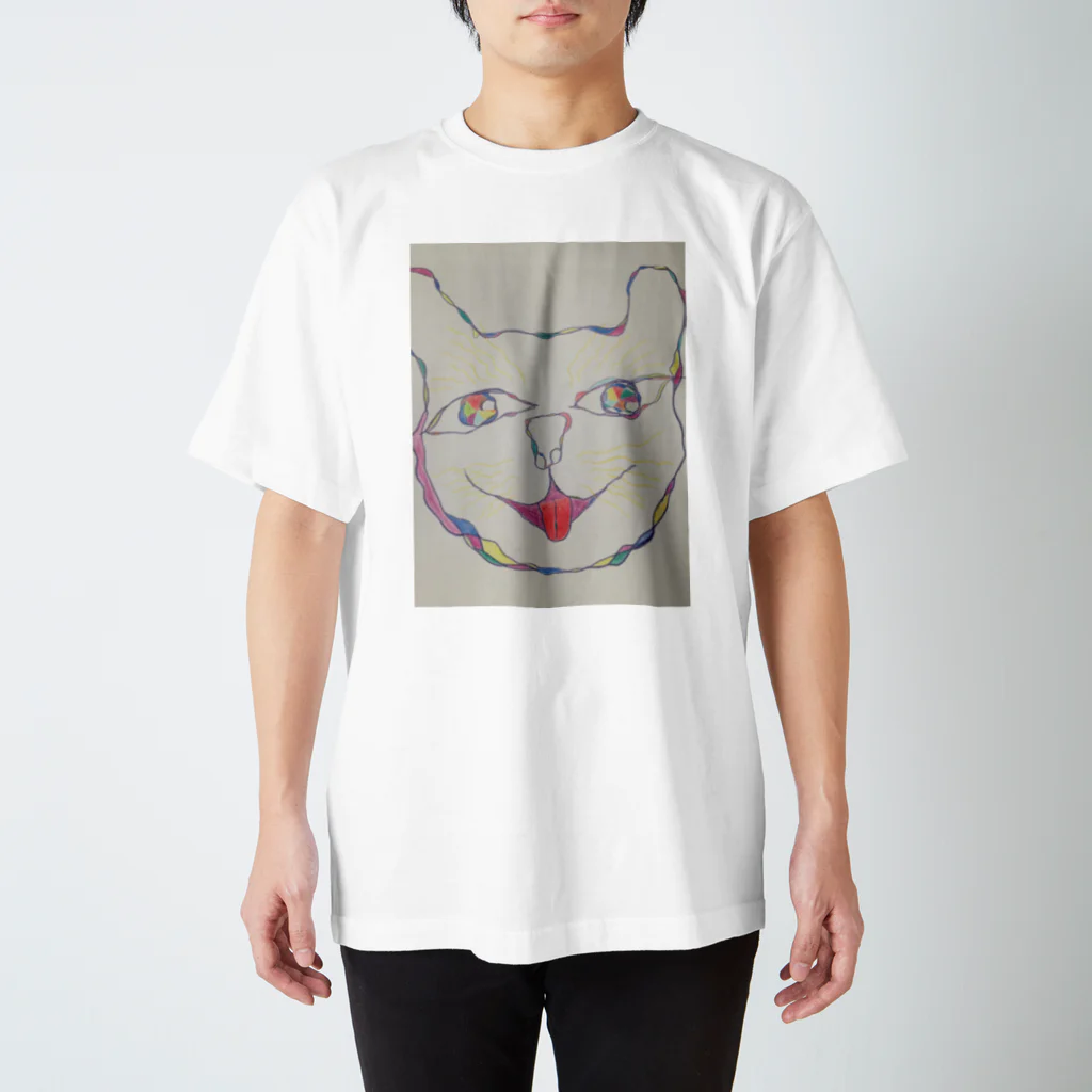 I.RO.HA.NI.HO.HE.To.のRainbow cat Regular Fit T-Shirt