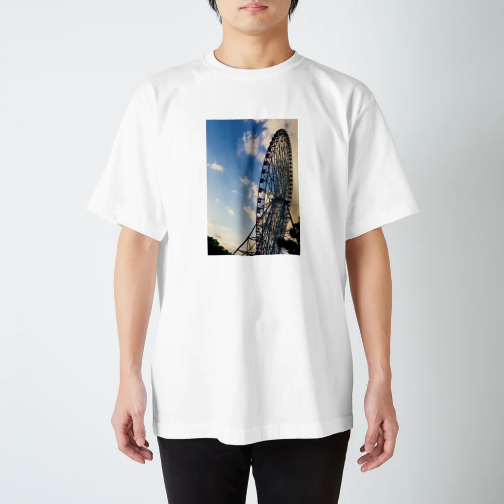 旅先pics📸の夕刻の公園の観覧車 スタンダードTシャツ