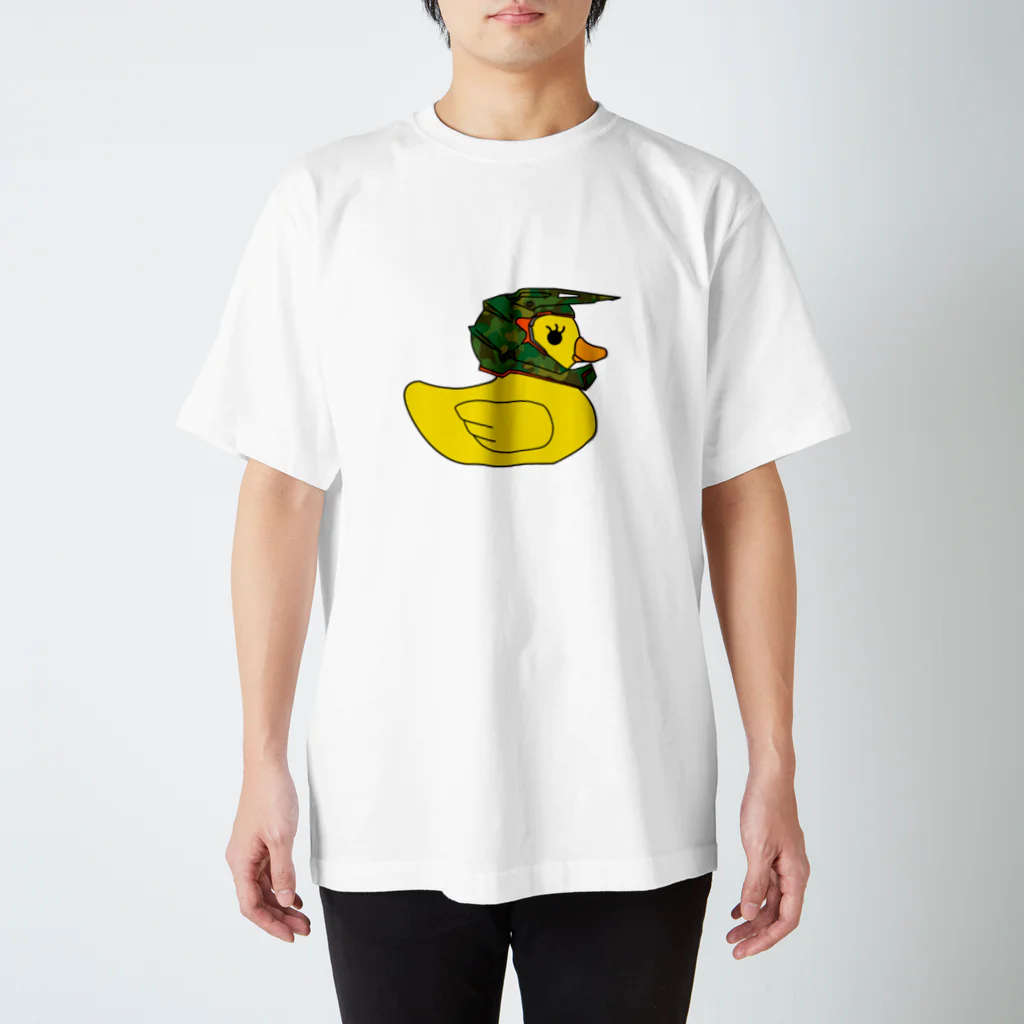 塩珈琲屋のエンデューロアヒル(迷彩) スタンダードTシャツ