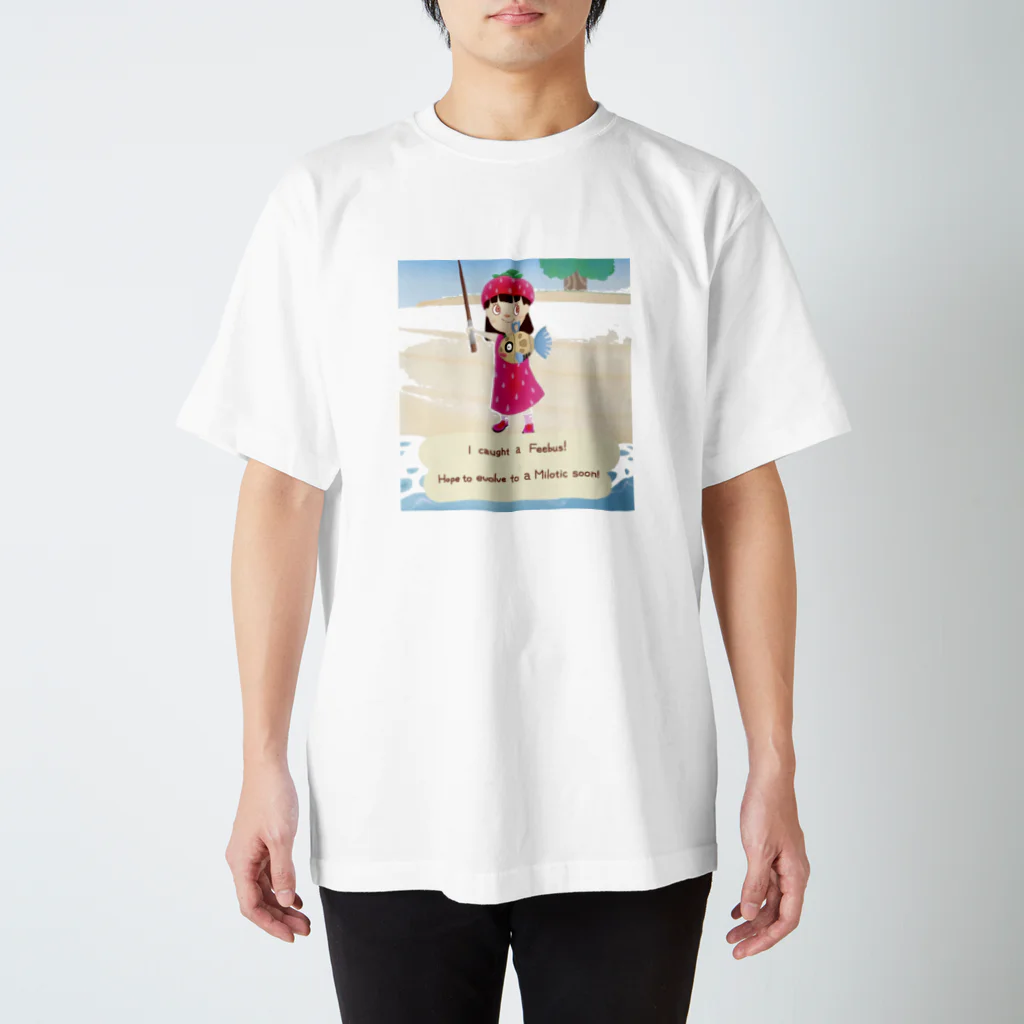 みっきーの絵描き部屋のヒンバスをつかまえた スタンダードTシャツ