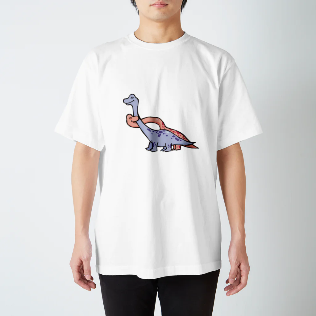 カタオカナオのカムカム恐竜（ブラキオサウルス） スタンダードTシャツ